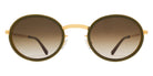 Mykita® BERTHOLD Sunglasses MYK BERTHOLD A114 Glossygold/Peridot/Rawbrown Gradient CAT2 47 - A114 Glossygold/Peridot/Rawbrown Gradient (CAT2)