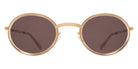 Mykita® BERTHOLD Sunglasses MYK BERTHOLD A116 Champagne Gold/Desert Haz/Brown Solid CAT3 47 - A116 Champagne Gold/Desert Haz/Brown Solid (CAT3)