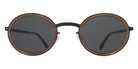 Mykita® BERTHOLD Sunglasses MYK BERTHOLD A70 Black/Taupe/Darkgrey Solid CAT3 47 - A70 Black/Taupe/Darkgrey Solid (CAT3)