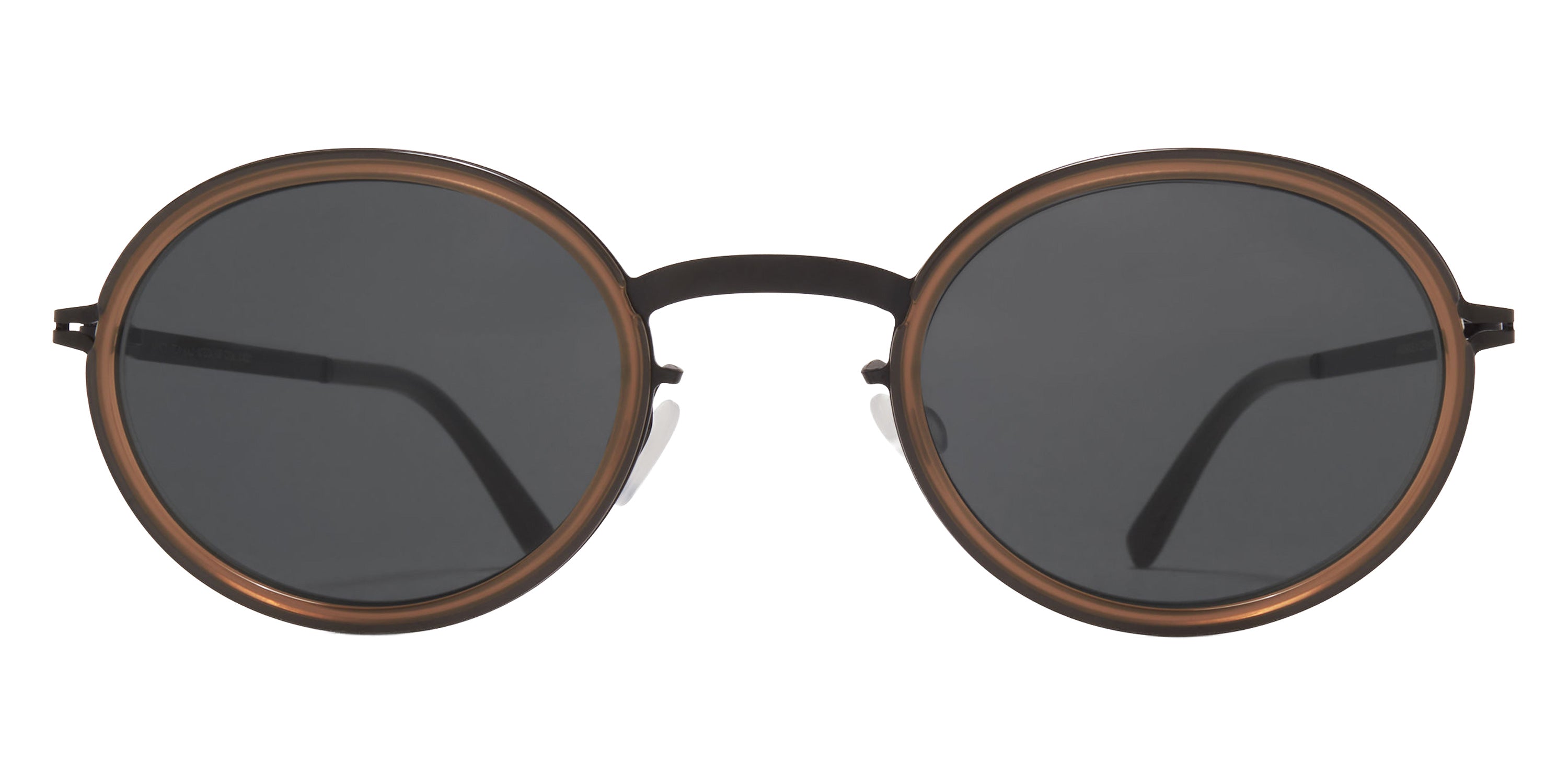 Mykita® BERTHOLD Sunglasses MYK BERTHOLD A70 Black/Taupe/Darkgrey Solid CAT3 47 - A70 Black/Taupe/Darkgrey Solid (CAT3)