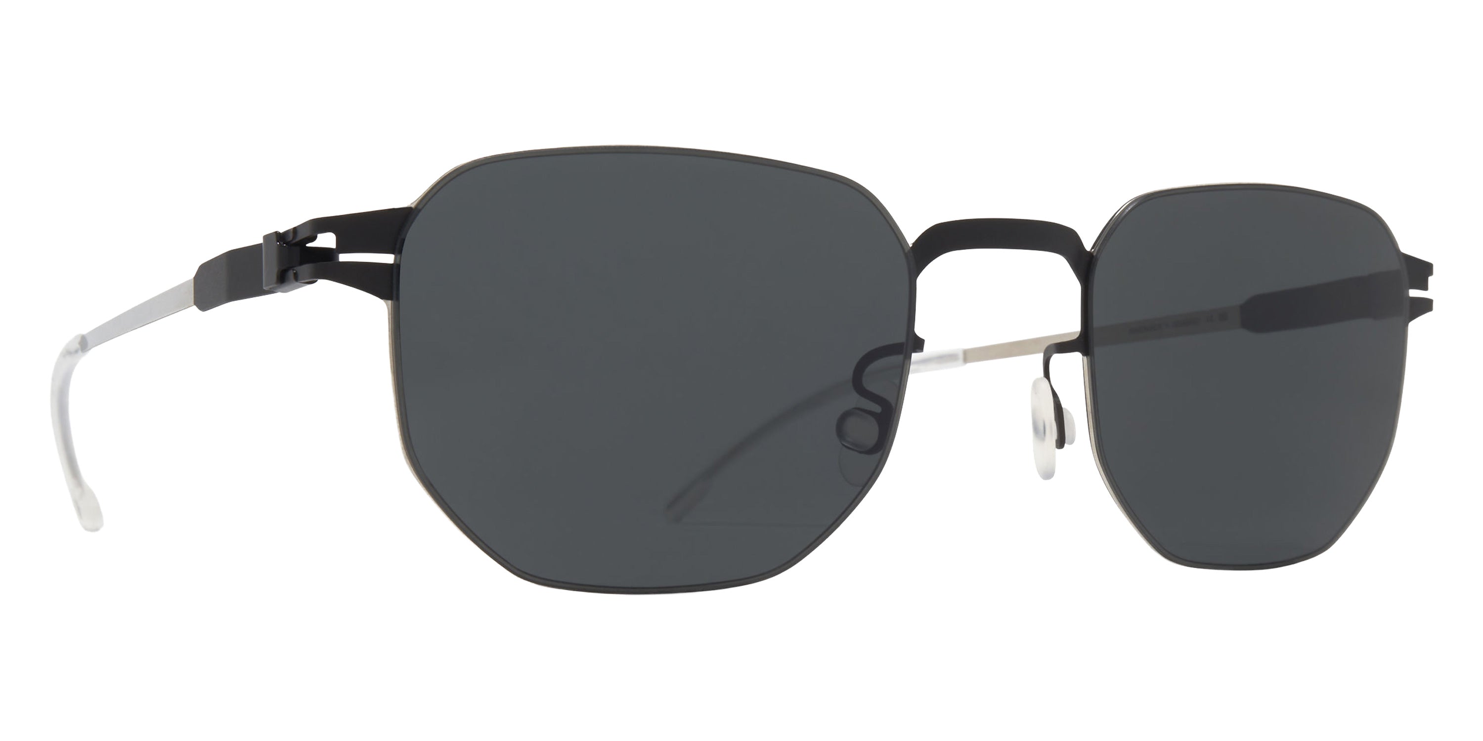 Mykita® BIJAN Sunglasses MYK BIJAN Black/Silver/Darkgrey Solid CAT3 50 - Black/Silver/Darkgrey Solid (CAT3)