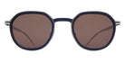 Mykita® BIRCH SUN MYK BIRCH SUN 10089244 - MH75-Indigo/Shinysilver/Brown Solid Sunglasses