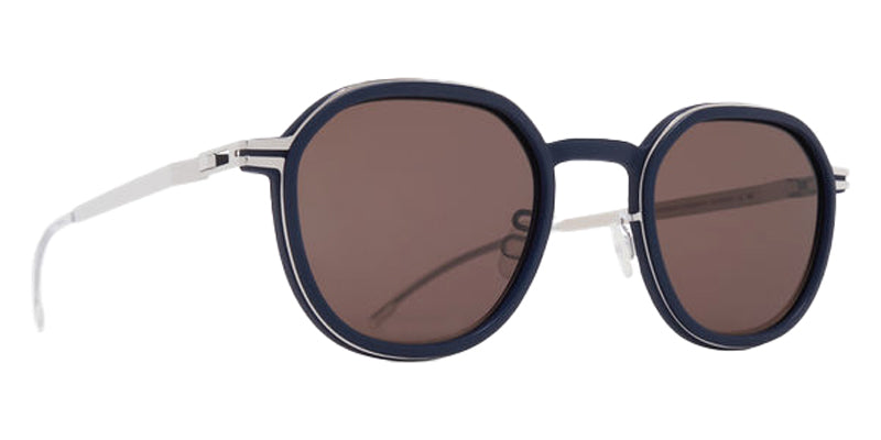 Mykita® BIRCH SUN MYK BIRCH SUN 10089244 - MH75-Indigo/Shinysilver/Brown Solid Sunglasses