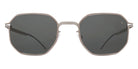 Mykita® CO ML15 MYK CO ML15 10088164 - Matte Silver/Leica Red Edges/Grey Polarized Sunglasses
