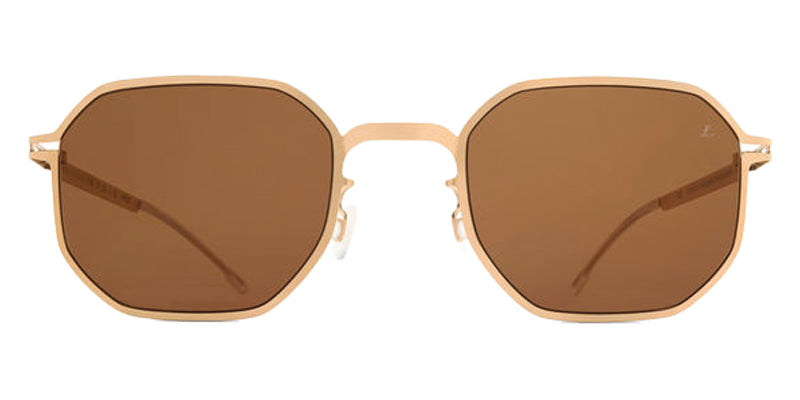 Mykita® CO ML15 MYK CO ML15 10088165 - Leica Light Champagne Gold/Leica Brown 85 Solid Sunglasses