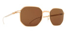 Mykita® CO ML15 MYK CO ML15 10088165 - Leica Light Champagne Gold/Leica Brown 85 Solid Sunglasses