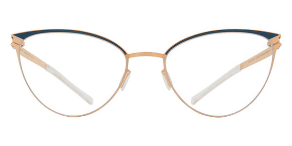 Mykita® CYNTHIA MYK CYNTHIA 10017070 - Matte Champagne Gold/Lagoon Gr/Clear Eyeglasses