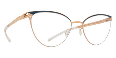 Mykita® CYNTHIA MYK CYNTHIA 10017070 - Matte Champagne Gold/Lagoon Gr/Clear Eyeglasses