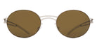 Mykita® DADA MYK DADA 10088816 - Shiny Silver/Rawbrown Solid Sunglasses