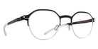 Mykita® DORIAN Eyeglasses MYK DORIAN Black/Frozen Silver 45 - Black/Frozen Silver