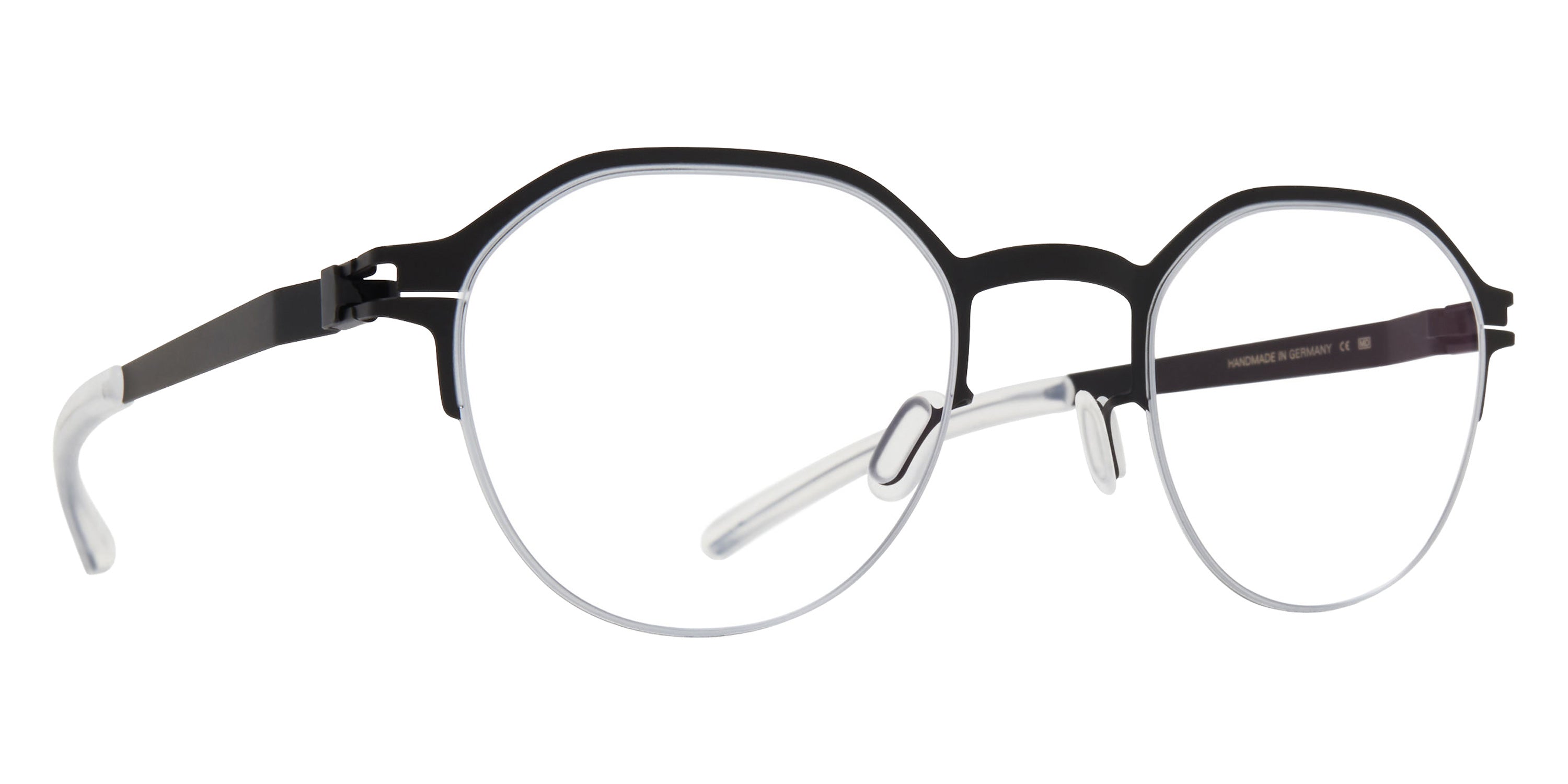 Mykita® DORIAN Eyeglasses MYK DORIAN Black/Frozen Silver 45 - Black/Frozen Silver
