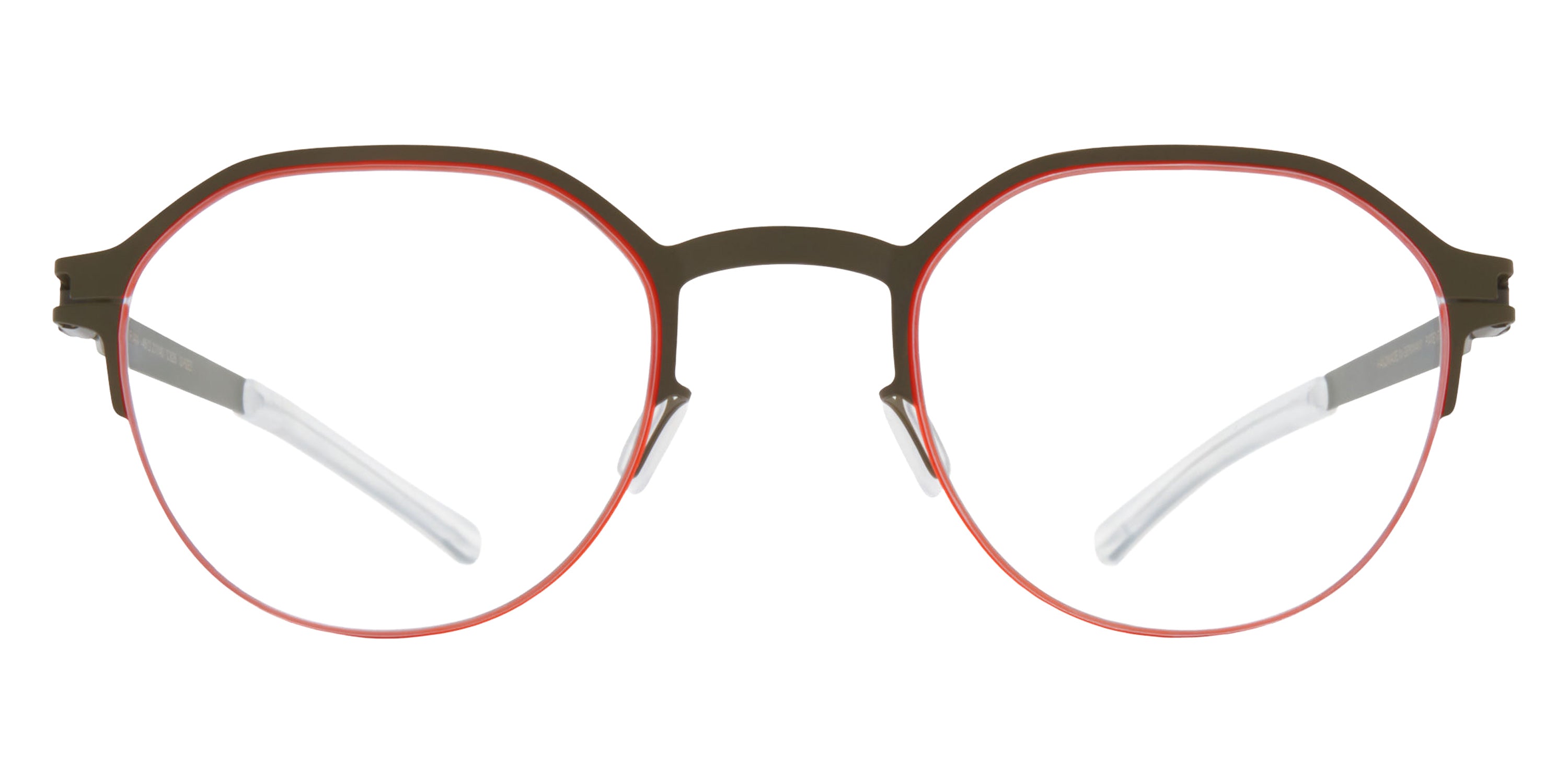 Mykita® DORIAN Eyeglasses MYK DORIAN Camou Green/Tangerine 45 - Camou Green/Tangerine