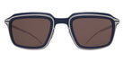 Mykita® DRIFT Sunglasses MYK DRIFT MH75 Indigo/Shiny Silver/Brown Solid CAT3 53 - MH75 Indigo/Shiny Silver/Brown Solid (CAT3)