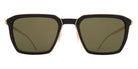 Mykita® EMBERS MYK EMBERS 10089246 - MH7-Pitch Black/Glossy Gold/Rawgreen Solid Sunglasses