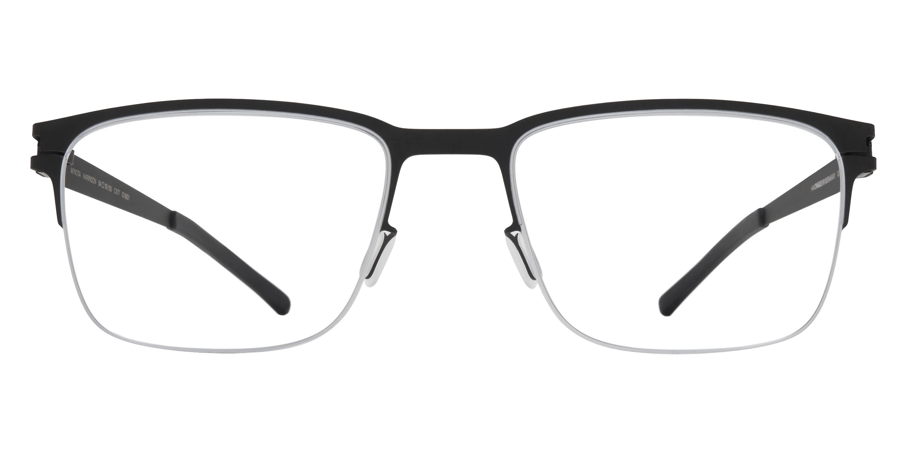 Mykita® HARRISON Eyeglasses MYK HARRISON Black/Frozen Silver 54 - Black/Frozen Silver