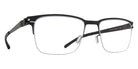 Mykita® HARRISON Eyeglasses MYK HARRISON Black/Frozen Silver 54 - Black/Frozen Silver