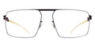 Mykita® HEATH Eyeglasses MYK HEATH Black/Glossy Gold 57 - Black/Glossy Gold