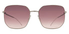 Mykita® INDIRA MYK INDIRA 10091682 - Pow2-Silver/Cedar Brown Gradient Sunglasses