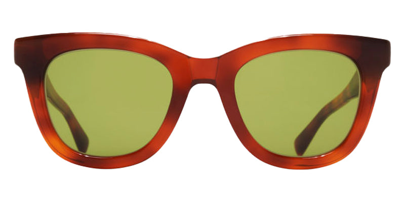 Mykita® LAIMI MYK LAIMI 10089321 - C214-Soft Havana/Shiny Silver/Euphosgreen Solid Sunglasses