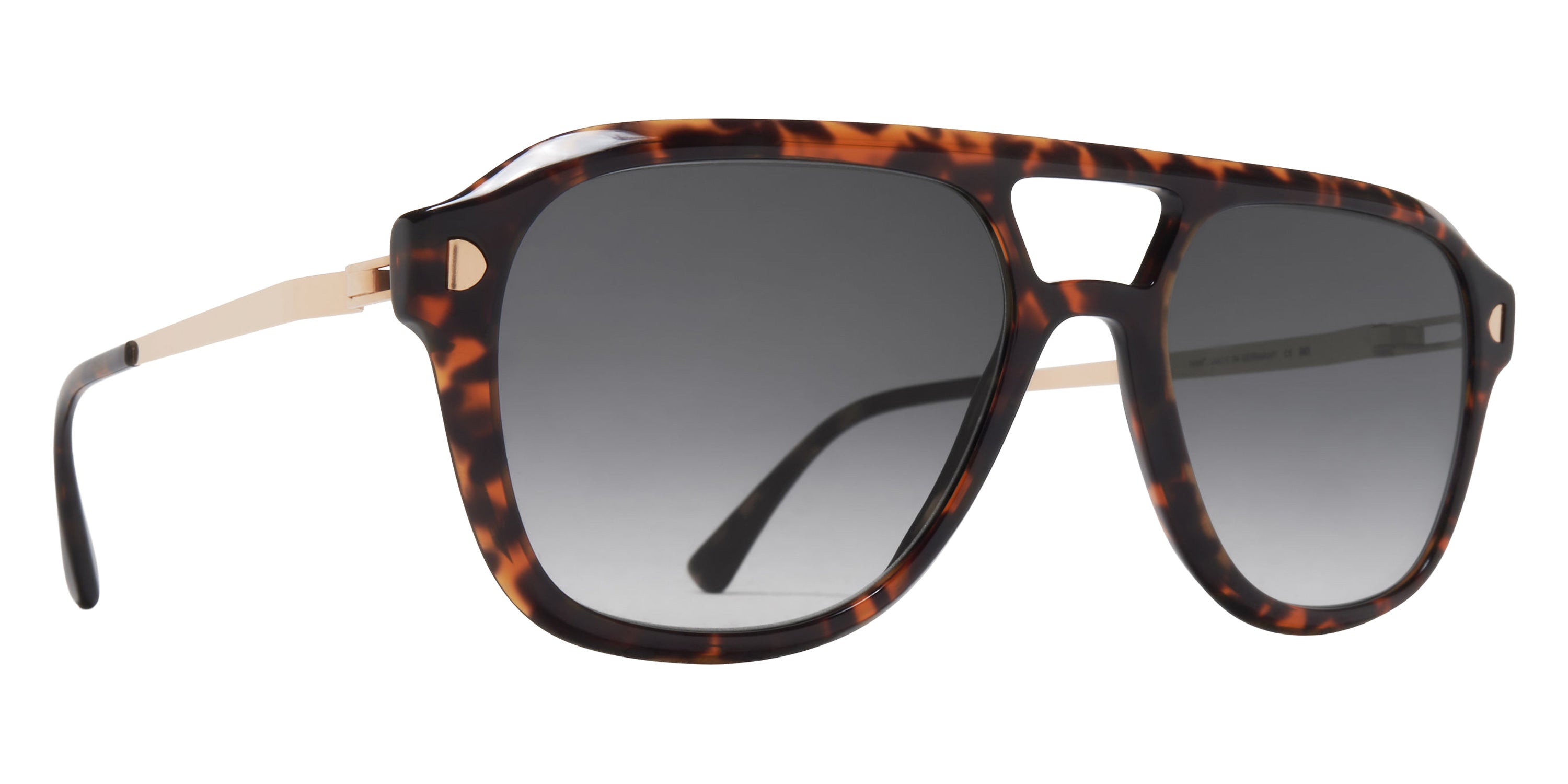 Mykita® LAVAND Sunglasses MYK LAVAND C220 Amber Havana/Champag Gold/Grey Gradient CAT2 55 - C220 Amber Havana/Champag Gold/Grey Gradient (CAT2)
