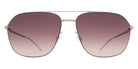 Mykita® LAVEN MYK LAVEN 10091676 - Pow2-Silver/Cedar Brown Gradient Sunglasses