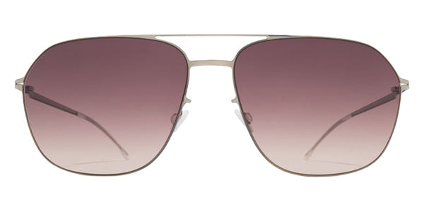 Mykita® LAVEN MYK LAVEN 10091676 - Pow2-Silver/Cedar Brown Gradient Sunglasses