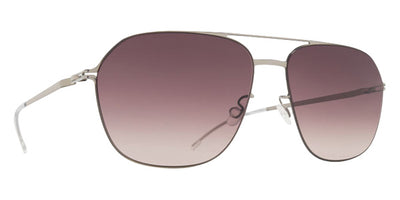 Mykita® LAVEN MYK LAVEN 10091676 - Pow2-Silver/Cedar Brown Gradient Sunglasses