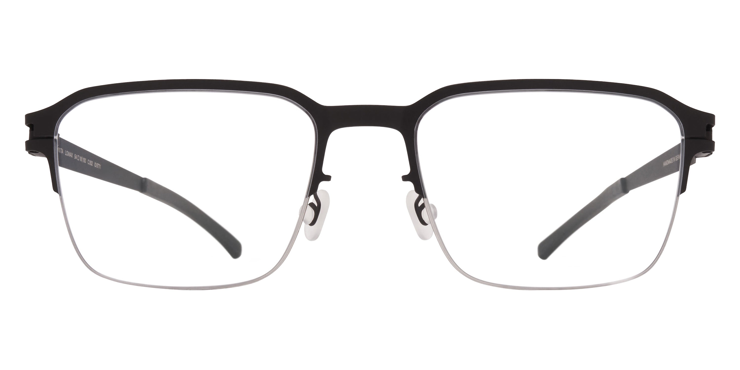 Mykita® LOMAX Eyeglasses MYK LOMAX Silver/Black 54 - Silver/Black