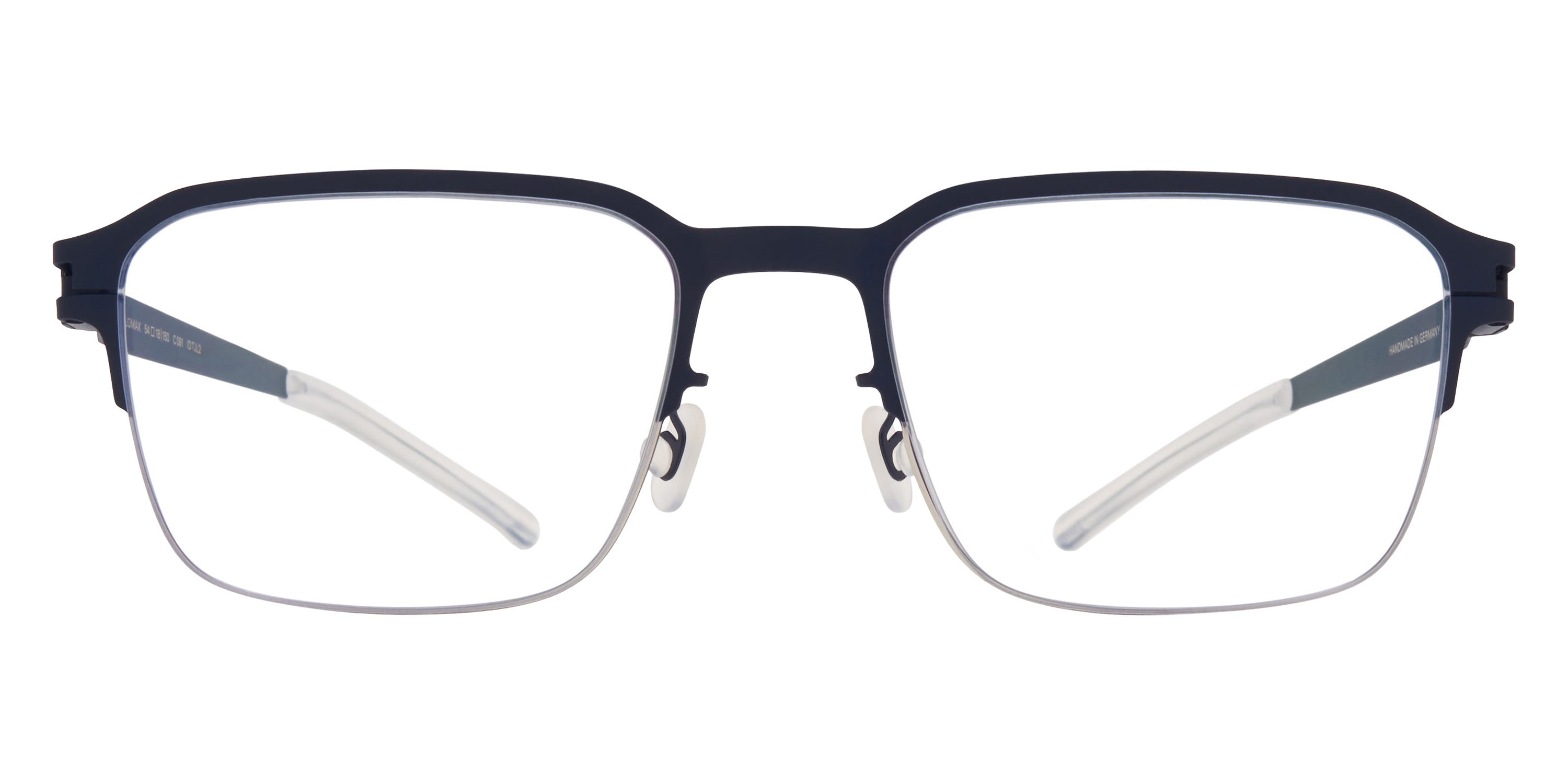 Mykita® LOMAX Eyeglasses MYK LOMAX Silver/Navy 54 - Silver/Navy