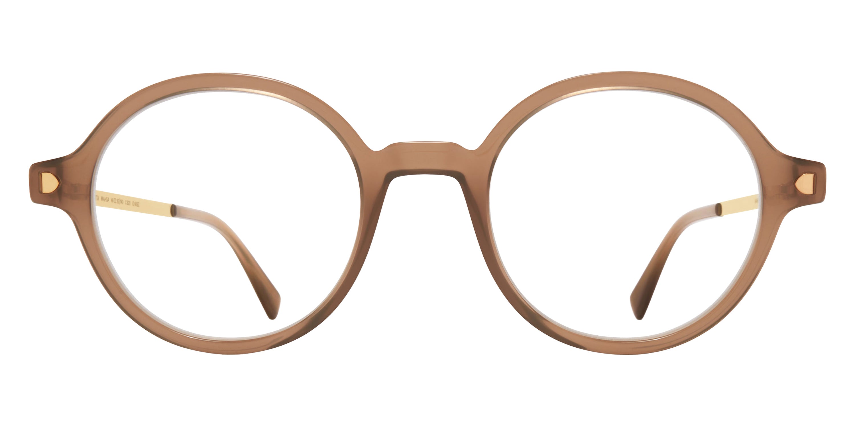 Mykita® MAHSA Eyeglasses MYK MAHSA C7 Taupe/Glossy Gold 46 - C7 Taupe/Glossy Gold