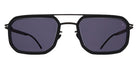 Mykita® ML16 MYK ML16 10090241 - MH6-Pitch Black/Black/Leica Grey 85 Solid Sunglasses