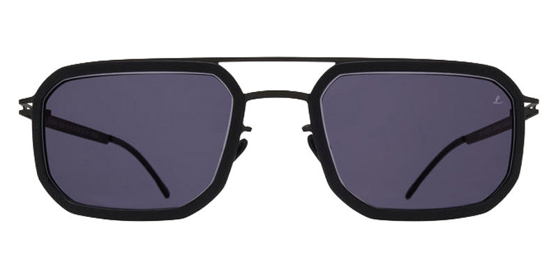 Mykita® ML16 MYK ML16 10090241 - MH6-Pitch Black/Black/Leica Grey 85 Solid Sunglasses
