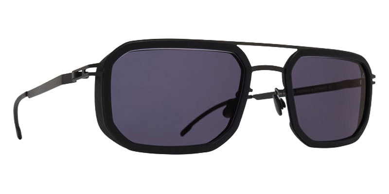 Mykita® ML16 MYK ML16 10090241 - MH6-Pitch Black/Black/Leica Grey 85 Solid Sunglasses