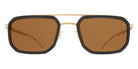 Mykita® ML16 MYK ML16 10090242 - MH76-Leica Light CGD/Pitch BK/Leica Brown 85 Solid Sunglasses