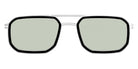 Mykita® ML16 MYK ML16 10090243 - MH79-Leica Silver/Pitch Black/Leica Green 85 Solid Sunglasses