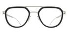 Mykita® ML17 MYK ML17 10089914 - MH79-Leica Silver/Pitch Black/Clear Eyeglasses