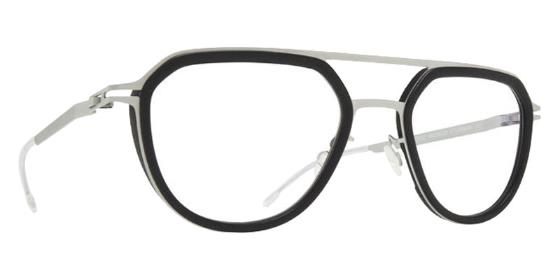 Mykita® ML17 MYK ML17 10089914 - MH79-Leica Silver/Pitch Black/Clear Eyeglasses