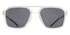Mykita® MR003 MYK MR003 10087676 - AL2-White Silver/Silver/Darkgrey Solid Sunglasses