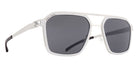 Mykita® MR003 MYK MR003 10087676 - AL2-White Silver/Silver/Darkgrey Solid Sunglasses