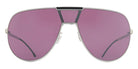 Mykita® MR005 MYK MR005 10087682 - MH72-White Silver/Pitch Black/Mulberry Sunglasses