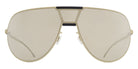 Mykita® MR005 MYK MR005 10087683 - MH74-Titan/Pitch Black/Electrum Mirror Sunglasses