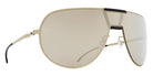 Mykita® MR005 MYK MR005 10087683 - MH74-Titan/Pitch Black/Electrum Mirror Sunglasses