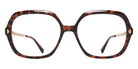 Mykita® NANNA MYK NANNA 10091604 - C220-Amber Havana/Champag Gold/Clear Eyeglasses