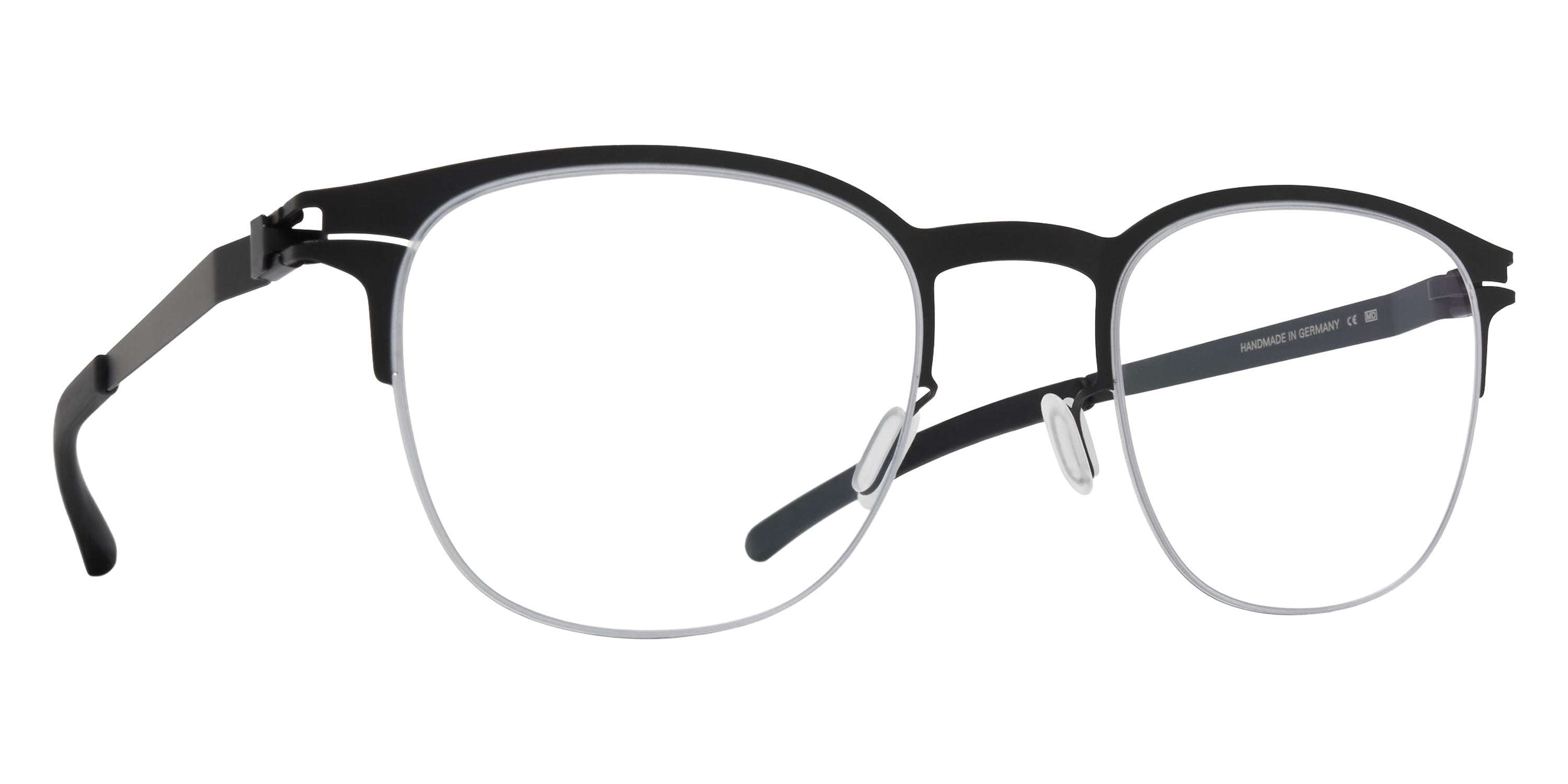 Mykita® NEVILLE Eyeglasses MYK NEVILLE Black/Frozen Silver 48 - Black/Frozen Silver