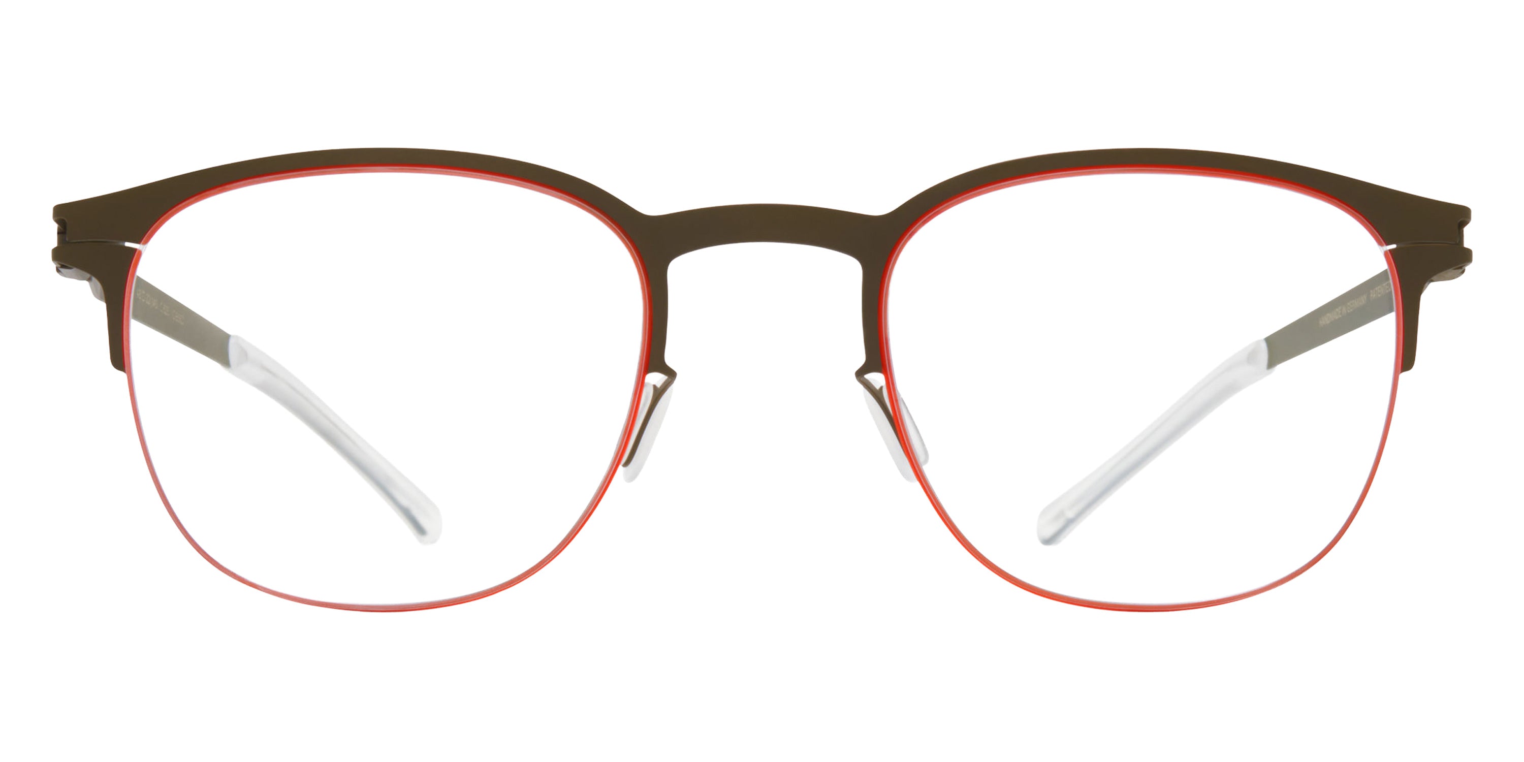 Mykita® NEVILLE Eyeglasses MYK NEVILLE Camou Green/Tangerine 48 - Camou Green/Tangerine