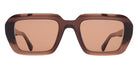 Mykita® NIMA MYK NIMA 10087941 - C204-Maroon/Shiny Silver/Cruxitebrown Solid Sunglasses