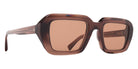 Mykita® NIMA MYK NIMA 10087941 - C204-Maroon/Shiny Silver/Cruxitebrown Solid Sunglasses
