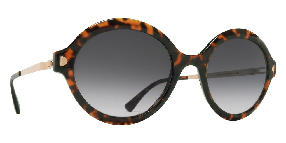 Mykita® NOOMI Sunglasses MYK NOOMI C220 Amber Havana/Champag Gold/Grey Gradient CAT2 52 - C220 Amber Havana/Champag Gold/Grey Gradient (CAT2)