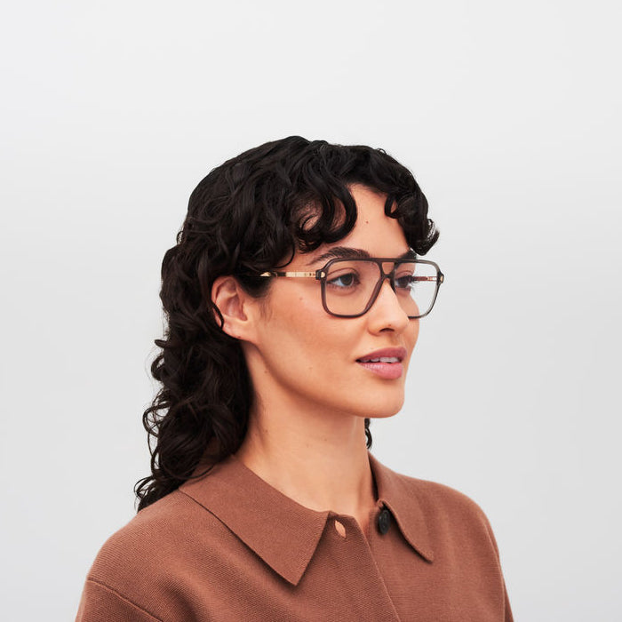 Mykita® OLYMPE Eyeglasses - C161-Clear Ash/Champagne Gold / Clear
