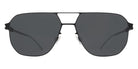 Mykita® PIO Sunglasses MYK PIO Black/Silver/Darkgrey Solid CAT3 56 - Black/Silver/Darkgrey Solid (CAT3)